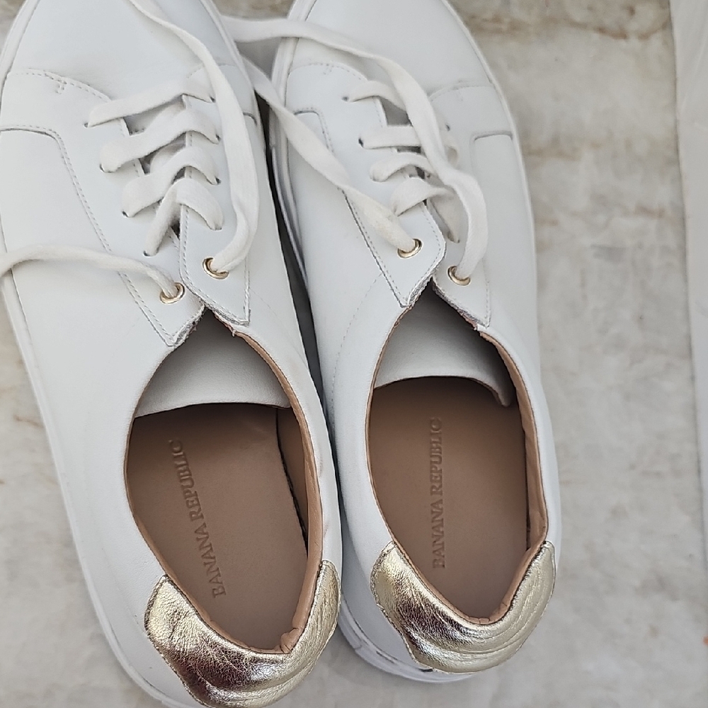Banana Republic White Sneakers - Picture 2 of 3